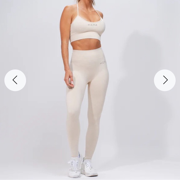 Hera Hero Women's High Waist Seamless Acid Wash Leggings in White /Black - Picture 4 of 11